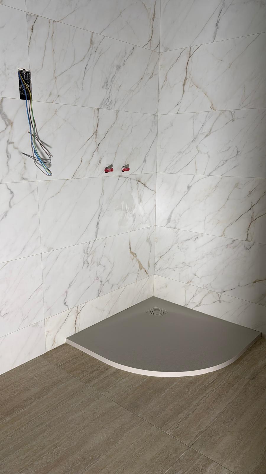 Ducha efecto mármol